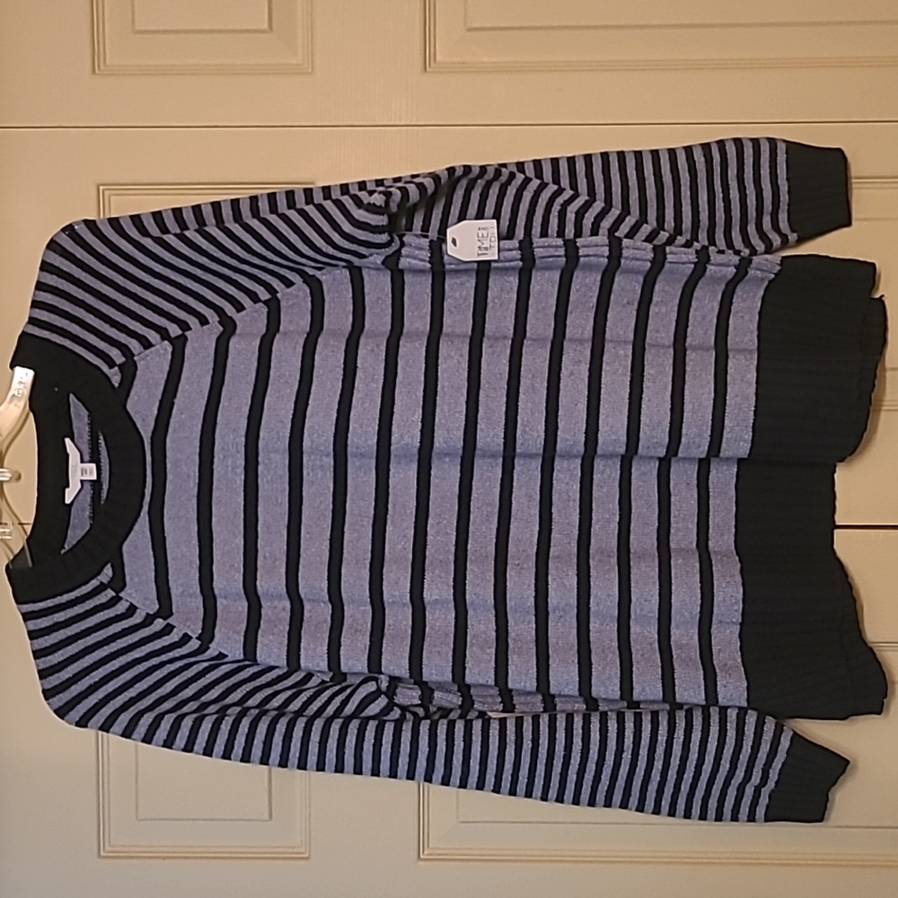 Time and Tru Striped Crew Sweater